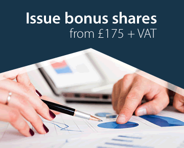 Issue new shares from only £135 + VAT